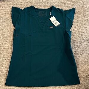 Figs Women's Top in Deep Teal